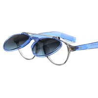 Pilot Flip Punk Sunglasses 4474 Endoscope Anti-blue Light Can Be Equipped With Myopia  Personalized Sunglasses main image 3