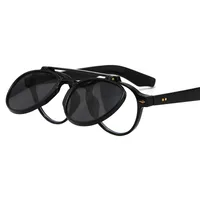 Pilot Flip Punk Sunglasses 4474 Endoscope Anti-blue Light Can Be Equipped With Myopia  Personalized Sunglasses main image 4