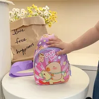 Kid'S Nylon Cartoon Capybara Cute Streetwear Oval Zipper Fanny Pack main image 3
