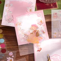 1 Piece 1 Set Portrait Animal Cartoon Class Learning School PET Paper Cartoon Style Cute Retro Notepad main image 5