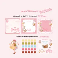 1 Piece 1 Set Portrait Animal Cartoon Class Learning School PET Paper Cartoon Style Cute Retro Notepad sku image 3