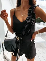 Summer Wish  Top  Sexy Elegant Backless Ruffled Sling Top For Women sku image 2