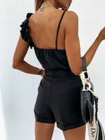 Summer Wish  Top  Sexy Elegant Backless Ruffled Sling Top For Women main image 5