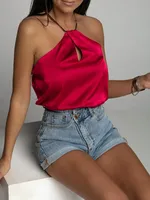 Independent Station Hot Selling New  Tube Top Camisole Outer Wear Beautiful Back Shoulder-free Sexy Top main image 3
