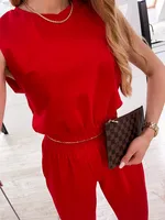 Designed  Hot Fashion Casual Sleeveless Slim Vest Pencil Pants Suit Women sku image 8