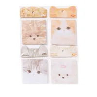 Mo Mo Non-Adhesive Sticky Notes Cute Pet Stickers Series Cute Hand-Drawn Illustrations Journal Wall Decoration Message Paper main image 5