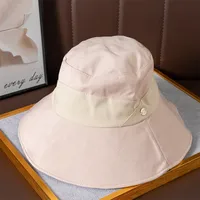 Summer New Style Hat Women's Fashion All-match Fisherman Hat Sunshade Sunscreen Hat Summer Outdoor Anti-ultraviolet Big Hat Brim sku image 4
