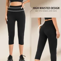 Women's Seven-point Fitness Pants High Waist Elastic Hip Yoga Peach Hip Sports Tights Factory Outlet main image 1
