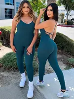 Women's Gym Yoga Fitness Sexy Solid Color sku image 4
