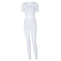 Gym Weekend Yoga Women's Casual Simple Style Solid Color Polyester Pant Co-ord Set Shorts Sets sku image 2