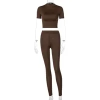 Gym Weekend Yoga Women's Casual Simple Style Solid Color Polyester Pant Co-ord Set Shorts Sets sku image 7