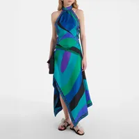 Holiday Daily Women's Casual Vacation Printing Polyester Skirt Co-ord Set Shorts Sets sku image 12