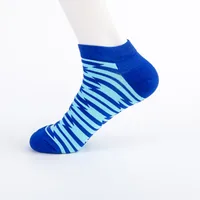Spring And Summer New Men's Socks Trend New Geometric Series Men's  Version Of The Boat Socks Men's Socks Casual Socks Wholesale sku image 1