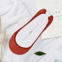 Ice Silk Sponge Pad Half Palm Socks Ice Silk Invisible Socks Women's Hollow Ultra Shallow Mouth Do Not Fall With Women's Boat Socks Factory In Stock sku image 12