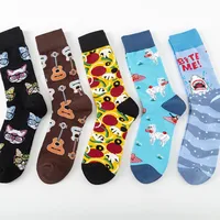 New Colorful Fashion Socks Color Guitar Socks Casual Cotton Socks  Street Fashion Socks Wholesale main image 1