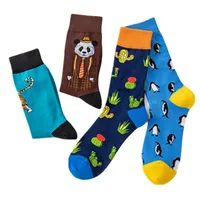Autumn And Winter New Long Happy Socks Men And Women Couple Fashion Personality Abstract  Fashion Brand Socks Wholesale main image 5