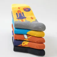 New In Stock Fashion Fashion Socks Socks Wholesale Casual Men's Cotton Socks Astronaut Series Tube Socks Without Clip main image 3
