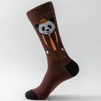 Autumn And Winter New Long Happy Socks Men And Women Couple Fashion Personality Abstract  Fashion Brand Socks Wholesale sku image 1