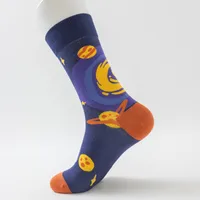 New In Stock Fashion Fashion Socks Socks Wholesale Casual Men's Cotton Socks Astronaut Series Tube Socks Without Clip sku image 5