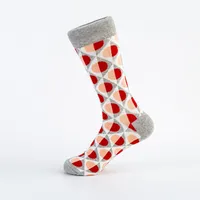 Spot  New British Style Gentleman Tide Socks Casual Happy Socks Wholesale Geometric Pattern sku image 2