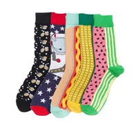 Spot  Fashion Colorful Lovers Socks Happy Socks High Casual Cotton Socks Wholesale main image 5