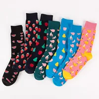 New  Colorful Fruit Men's Socks Socks Manufacturers Wholesale Casual Tube Couple Socks Without Card Head main image 2