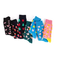 New  Colorful Fruit Men's Socks Socks Manufacturers Wholesale Casual Tube Couple Socks Without Card Head main image 3