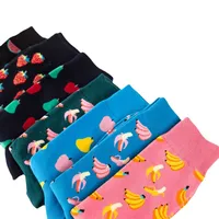 New  Colorful Fruit Men's Socks Socks Manufacturers Wholesale Casual Tube Couple Socks Without Card Head main image 4