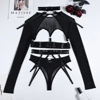 Sexy Three-Piece  Explosions Complex Belt Neck Waist Seal Nightclub Sexy Underwear 3243 main image 1