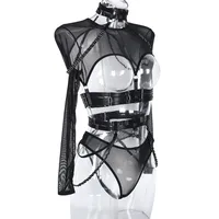 Sexy Three-Piece  Explosions Complex Belt Neck Waist Seal Nightclub Sexy Underwear 3243 main image 2