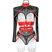 Sexy Three-Piece  Explosions Complex Belt Neck Waist Seal Nightclub Sexy Underwear 3243 main image 3
