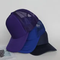 Factory Custom Sponge Net Cap Men And Women Embroidery Printing Logo Travel Advertising Double Solid Color Baseball Duck Tongue Hat main image 1