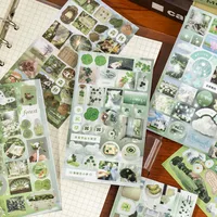 1 Piece 1 Set Animal Scenery School Paper Retro Stickers main image 5