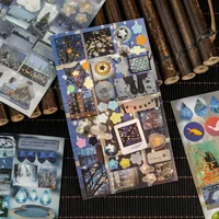 1 Piece 1 Set Animal Scenery School Paper Retro Stickers main image 7