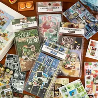 1 Piece 1 Set Animal Scenery School Paper Retro Stickers main image 1