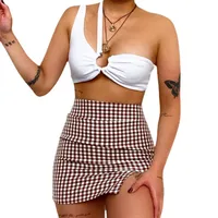 JFL21175 American Sexy Spice Camisole  Women's Fashion Hollow Short Top Women's Hair main image 5