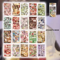 1 Piece 1 Set Animal Scenery School Paper Retro Stickers sku image 4