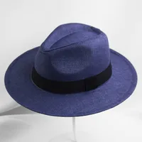 Summer Big Rim Hat Men's Sun Hat Sunshade Hat Beach Hat Cold Hat Encrypted Straw Hat Sunscreen  Hair sku image 4
