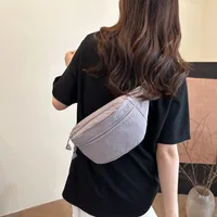 Chest Bag Women's New Sports And Leisure Solid Color Lightweight Shoulder Bag Large Capacity Versatile Crossbody Bag Portable Waist Bag Women's Bag main image 5