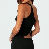 Spring And Summer  New   Women's Clothing Ins Street Style T-shirt Sleeveless Vest Slant Collar Single-sided Suspender Top main image 2