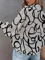 Women's Blouse Long Sleeve Blouses Casual Hip-Hop Rock Geometric main image 3