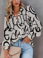 Women's Blouse Long Sleeve Blouses Casual Hip-Hop Rock Geometric main image 1