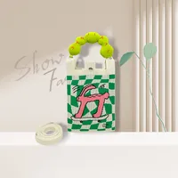 New Ins New Mobile Phone Bag Original Design Knitted Convenient Storage Cute Cartoon Fashion Shoulder Small Square Bag main image 2
