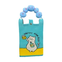 New Ins New Mobile Phone Bag Original Design Knitted Convenient Storage Cute Cartoon Fashion Shoulder Small Square Bag main image 6