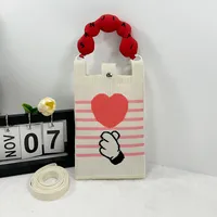 New Ins New Mobile Phone Bag Original Design Knitted Convenient Storage Cute Cartoon Fashion Shoulder Small Square Bag sku image 8