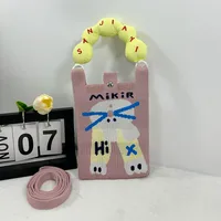 New Ins New Mobile Phone Bag Original Design Knitted Convenient Storage Cute Cartoon Fashion Shoulder Small Square Bag sku image 14