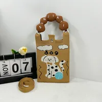 New Ins New Mobile Phone Bag Original Design Knitted Convenient Storage Cute Cartoon Fashion Shoulder Small Square Bag sku image 15