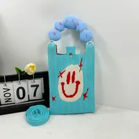 New Ins New Mobile Phone Bag Original Design Knitted Convenient Storage Cute Cartoon Fashion Shoulder Small Square Bag sku image 18