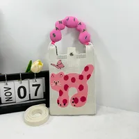New Ins New Mobile Phone Bag Original Design Knitted Convenient Storage Cute Cartoon Fashion Shoulder Small Square Bag sku image 24