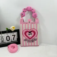 New Ins New Mobile Phone Bag Original Design Knitted Convenient Storage Cute Cartoon Fashion Shoulder Small Square Bag sku image 25